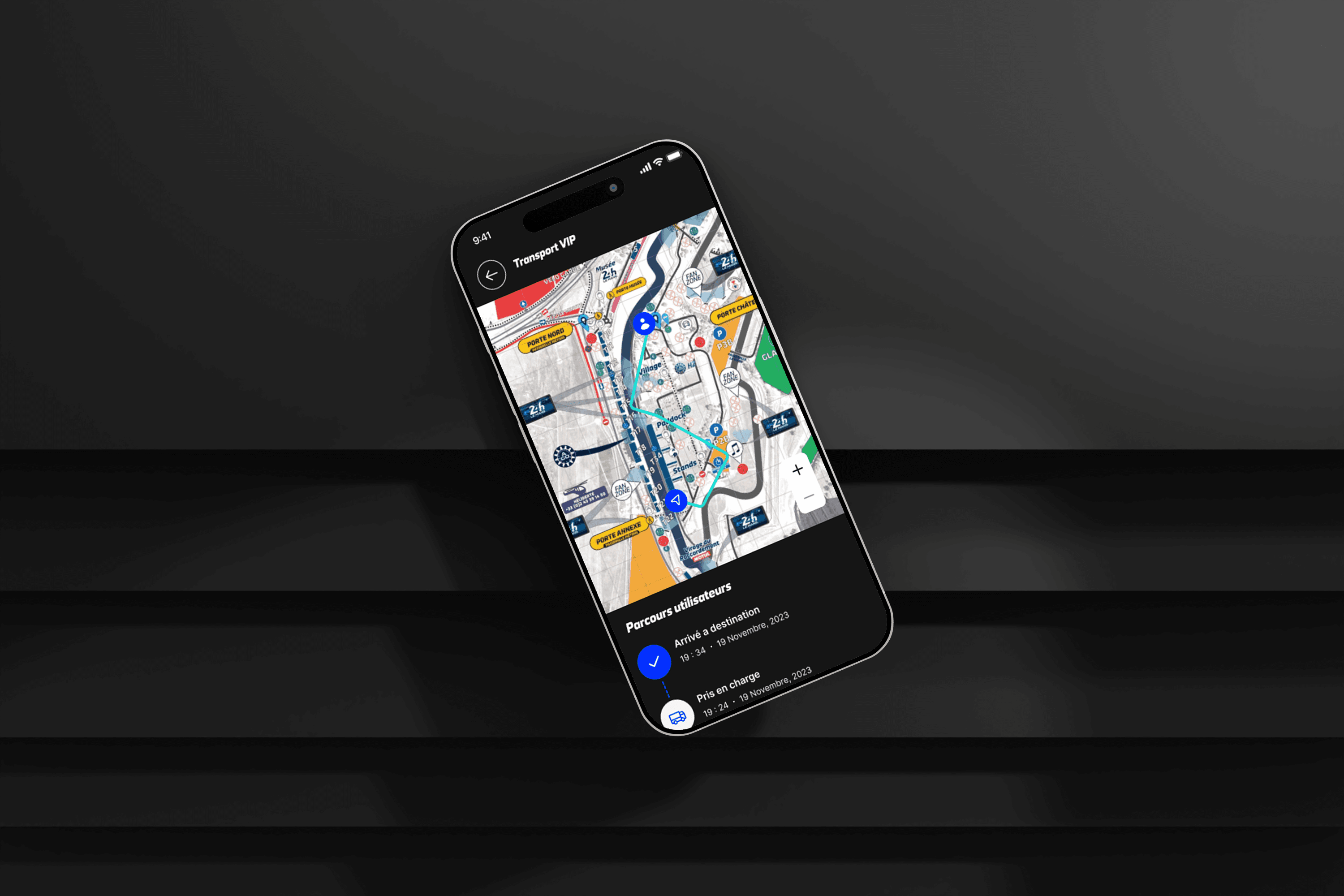 Carte interactive et système de transport VIP