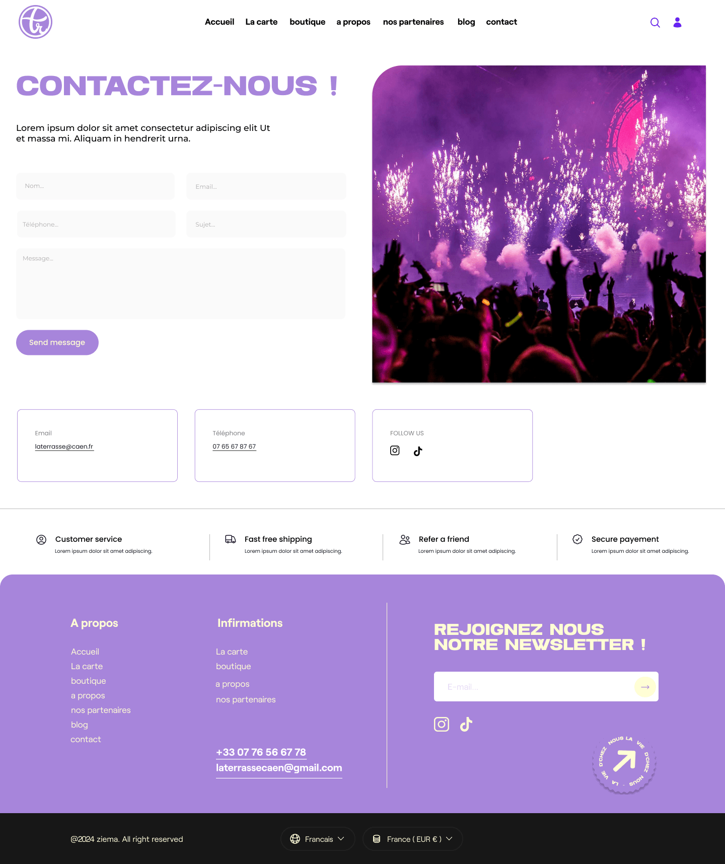 Boutique en ligne et merchandising